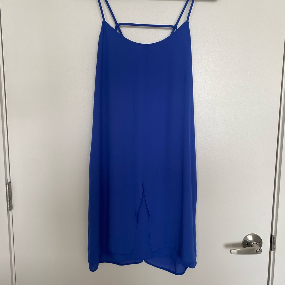 Topshop Cobalt Blue Strappy Dress (Size 8)